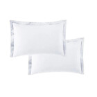 Kit 2 Fronhas Microfibra C/ 3 Abas 50x70 Branco