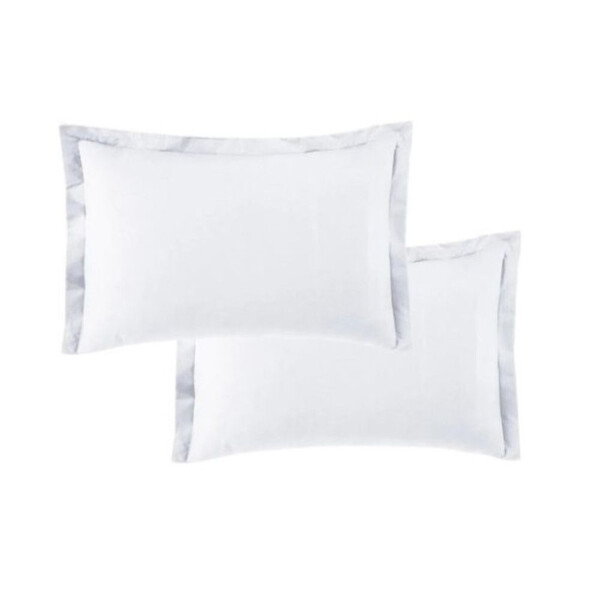 Kit 2 Fronhas Microfibra C/ 3 Abas 50x70 Branco