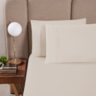 Kit 2 Fronhas Micropercal 300 Fios 70x50cm Ponto Palito Cáqui