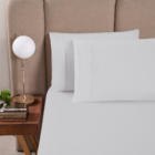 Kit 2 Fronhas Micropercal 300 Fios 70x50cm Ponto Palito Cinza