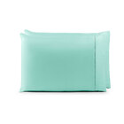 Kit 2 Fronhas Percal 200 Fios 70x50cm Sem Aba Azul Tiffany