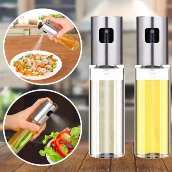 Kit 2 Galheteiro Spray De Azeite Vinagre Borrifador 100ml