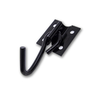 Kit 2 Gancho Rede Parafusar Cromatizado Preto Unidade - Loth