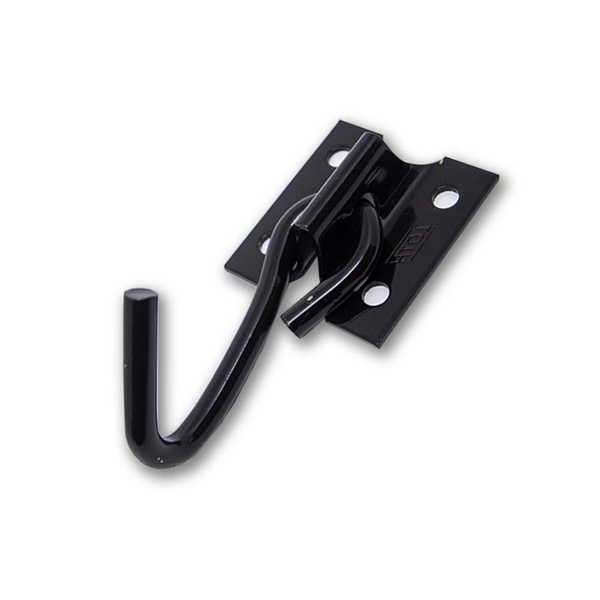 Kit 2 Gancho Rede Parafusar Cromatizado Preto Unidade - Loth