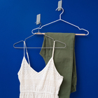 Kit 2 Ganchos de Metal Com Adesivo Oikos