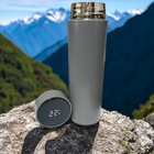 Kit 2 Garrafa Térmica Aço Inox Termômetro Digital Led 500ml C