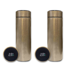 Kit 2 Garrafa Térmica Aço Inox Termômetro Digital Led 500ml D