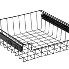 Kit 2 Gavetas Deslizantes Preta Para Embutir Trilho 37x38x10