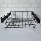 Kit 2 Gavetas Deslizantes Preta Para Embutir Trilho 37x38x10