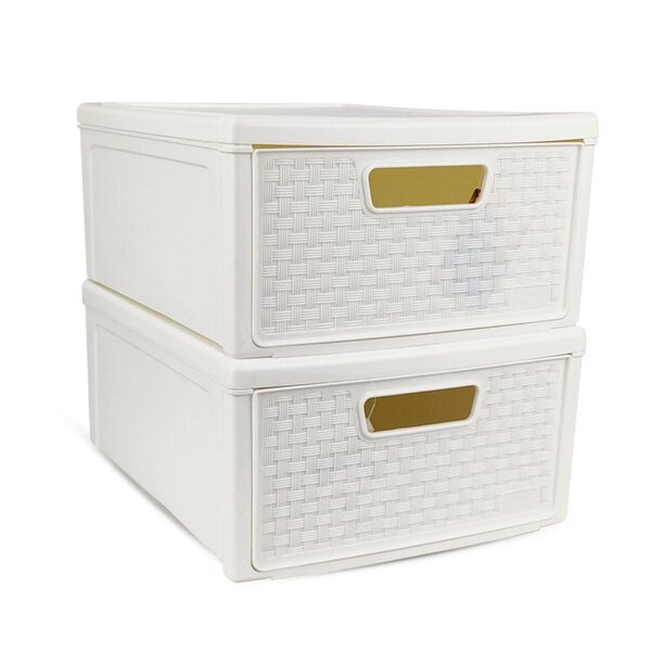 Kit 2 Gaveteiro Modular Empalhável Organizador Multiuso Ratta