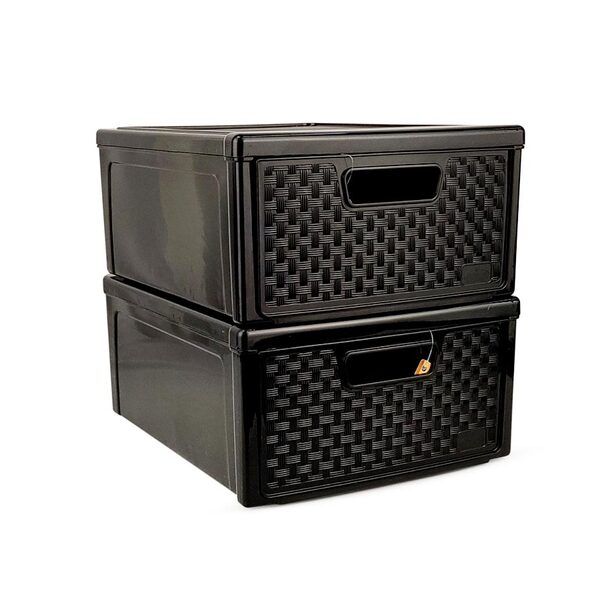 Kit 2 Gaveteiro Modular Empalhável Organizador Multiuso Ratta