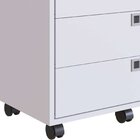 Kit 2 Gaveteiros 4 Gavetas Office  Branco