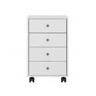 Kit 2 Gaveteiros 4 Gavetas Presence  Branco