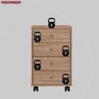 Kit 2 Gaveteiros 4 Gavetas Presence Nogal