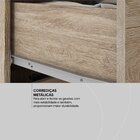 Kit 2 Gaveteiros 4 Gavetas Presence Nogal