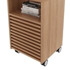 Kit 2 Gaveteiros Com Ripado Rodízio 2 Gavetas 1 Nicho Me4175