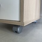 Kit 2 Gaveteiros Executivo 3 Gavetas Com Rodinhas E Chave Par