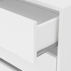 Kit 2 Gaveteiros Mauá 60cm 4 Gavetas Com Rodízios Branco