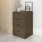 Kit 2 Gaveteiros Para Escritório Volante 4 Gavetas Office Mar