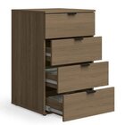 Kit 2 Gaveteiros Para Escritório Volante 4 Gavetas Office Mar