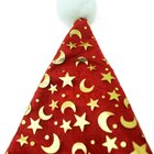 Kit 2 Gorro Touca Papai Noel Enfeite Natal Estrelas E Luas