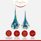 Kit 2 Gotas Cristais Murano 40/35 Cm Decoração Artesanal Fêni