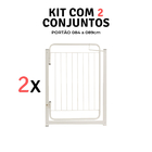 Kit 2 Grade De Porta Portão Pressão Pet Corredor Criança 84/8
