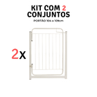 Kit 2 Grade Portão De Proteção Cachorro Criança Pet 104 A 109