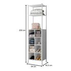 Kit 2 Guarda Roupa Estante Modulado Oxford Branco Demolição