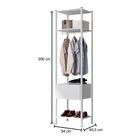 Kit 2 Guarda Roupa Modulado Estante Oxford 540a Branco