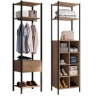 Kit 2 Guarda Roupa Modulado Estante Oxford Preto Demolição