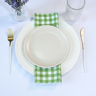 Kit 2 Guardanapos Microfibra Estampa Digital Verde Xadrez