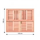 Kit 2 Janela Guilhotina Com Ferragem Je821 100x100x12cm Esel