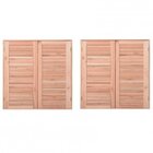 Kit 2 Janela Guilhotina Com Ferragem Je821 100x100x12cm Esel