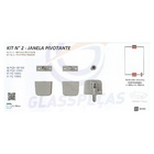 Kit 2 - Janela Pivotante - Branco