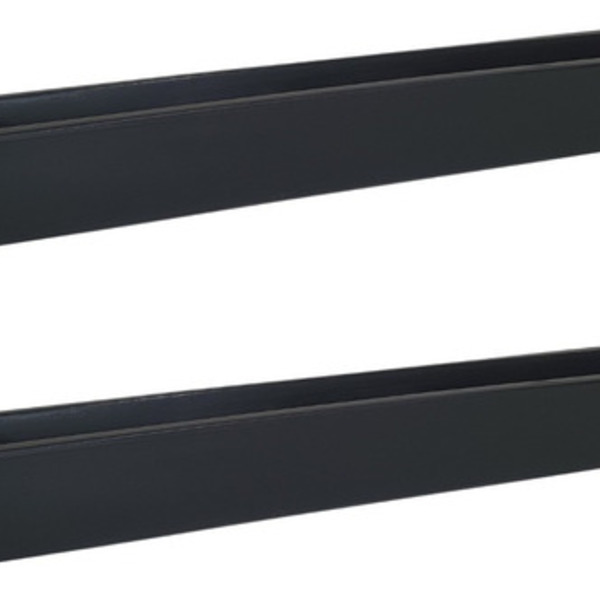 Kit 2 Jardineiras De Planta 80x15cm Polietileno Preto