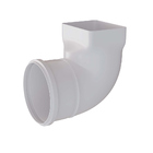 Kit 2 Joelho Cotovelo 90º P/ Calha Pluvial Quadrado 100mm