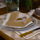 Kit 2 Jogo Americano Rustic Ambar C/ Hidrorrepelência 48x31