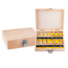 Kit 2 Jogo Tupias Fresa Madeira Marcenaria 12 Peças Vonder