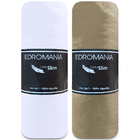 Kit 2 Jogos De Cama Lençol Casal 100 Algodão Com Elástico Edr
