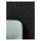 Kit 2 Jogos De Tapetes Banheiro Relevo 3 Peças Preto Oasis