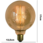 Kit 2 Lâmpada Retro Decorativa Vintage Thomas Edison G125 110v