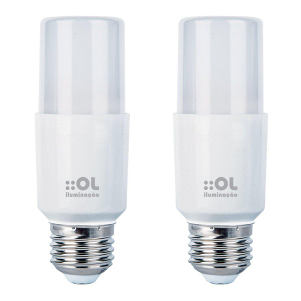 Kit 2 Lâmpadas Led Compacta E27 4,8w 6500k Bivolt