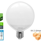Kit 2 Lâmpadas Led G95 E27 6500k 12w Bivolt - Opus