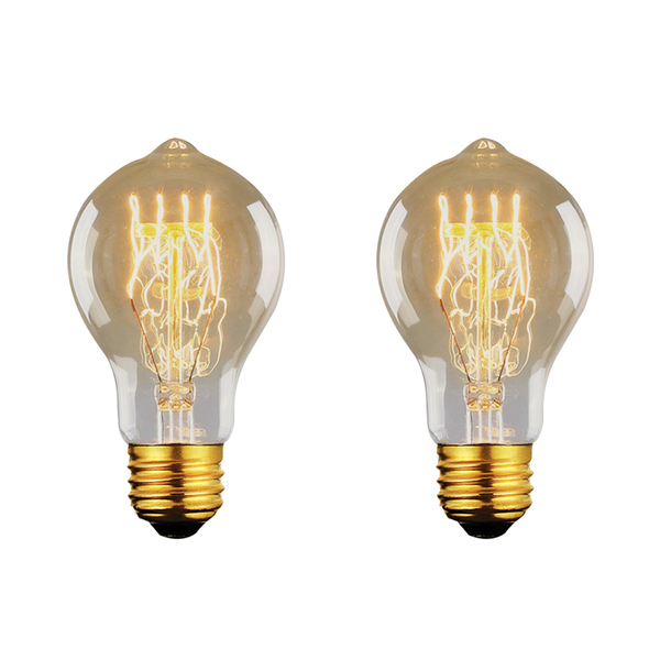 Kit 2 Lâmpadas Retro Vintage A19 Filamento Carbono 220v