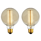 Kit 2 Lâmpadas Retro Vintage G95 Filamento Carbono 110v