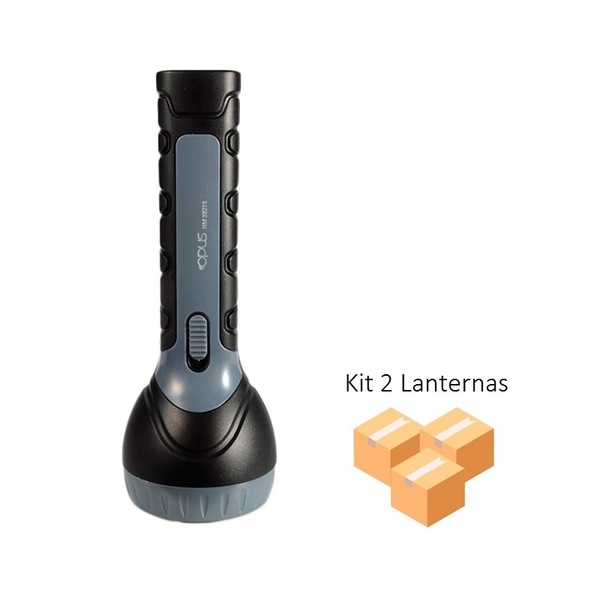 Kit 2 Lanternas Led Recarregável Luz Forte Fria 1w