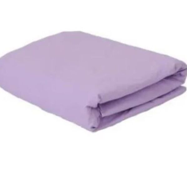 Kit 2 Lençóis De Malha Solteiro C/ 30cm Altura Venesa - Lilás