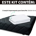 Kit 2 Lençol Impermeável Para Caminha Pet De Cachorro 50x50x1