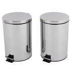 Kit 2 Lixeiras Aço Inox De 20 Litros Healer